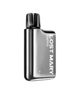 Lost Mary Tappo Prefilled Pod Kit-Silver Stainless Steel + Strawberry Ice Prefilled Pod