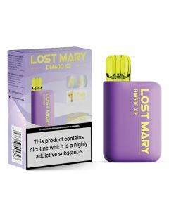 Lost Mary DM600 X2 Disposable Vape-Blue Razz Lemonade