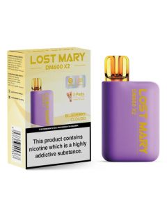 Lost Mary DM600 X2 Disposable Vape-Blueberry Cloudd