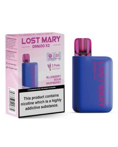 Lost Mary DM600 X2 Disposable Vape-Blueberry Sour Raspberry