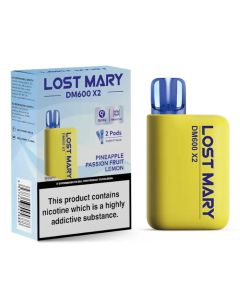 Lost Mary DM600 X2 Disposable Vape-Pineapple Passion Fruit Lemon