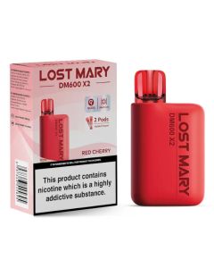 Lost Mary DM600 X2 Disposable Vape-Red Cherry