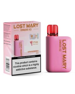 Lost Mary DM600 X2 Disposable Vape-Strawberry Ice