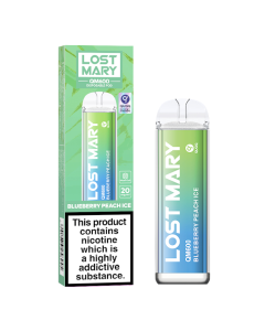 LOST MARY QM600 Disposable Vape - Blueberry Peach Ice